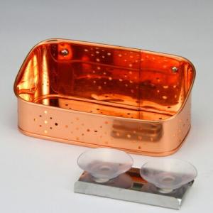 スポンジラック 銅板タイプ 純銅製スポンジたわし入れ 日本製 抗菌 銅製 シンク周り 流し台 家庭用...