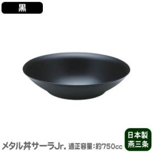お皿 保温 日本製 ステンレス製　サーラ Jr.（ジュニア） 24cm（ 皿 ） 塗装仕様：黒 食洗...