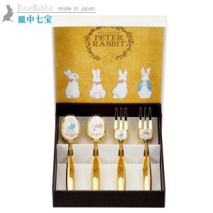 容器とスプーンセット 純銀　60g ピーターラビット アサヒ スプーン・フォーク 銀仕上 10本セット