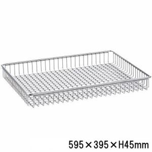 日本製 業務用品 ステンレス製 バスケット 約395×295mm 飲食店 パン屋