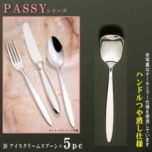 スプーン 5本セット PASSYシリーズ 仕上 ハンドルつや消し フィッシュ