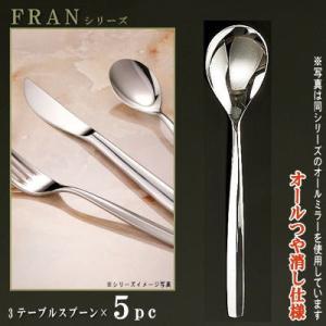 スプーン 5本セット FRANシリーズ 仕上 オールつや消し デザート