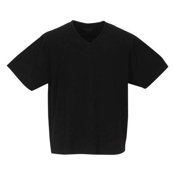 大きいサイズ メンズ■in the attic膨れオルテガジャガードVネック半袖Tシャツ▽大きいサイ...