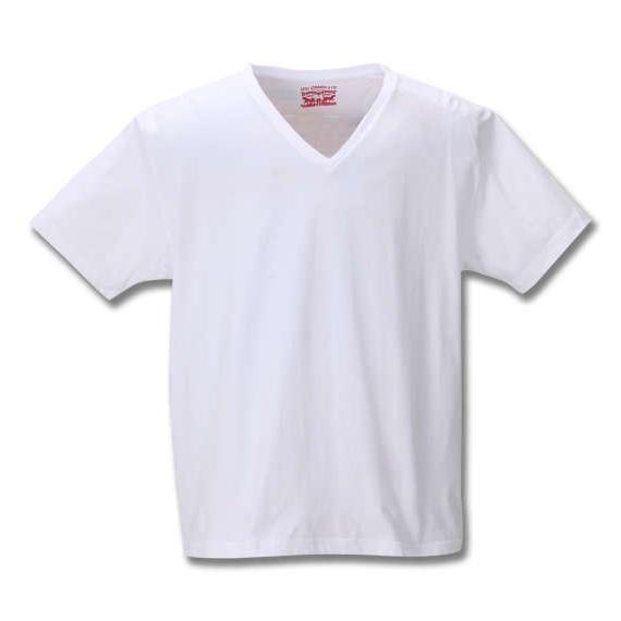 大きいサイズ メンズ Levi&apos;s2P Vネック半袖Tシャツ キングサイズ メンズ 3L 4L 5L...