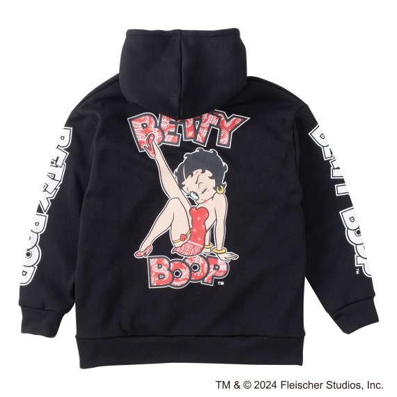 大きいサイズ メンズ■BETTY BOOPニットフリースプリントフルジップパーカー▽大きいサイズ メ...