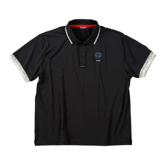 大きいサイズ メンズ■SY32 by SWEET YEARSライトストレッチワッペン半袖ポロシャツ▽...