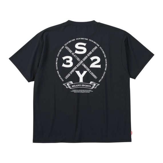 大きいサイズ メンズ■SY32 by SWEET YEARSサークルロゴバックプリント半袖Tシャツ▽...