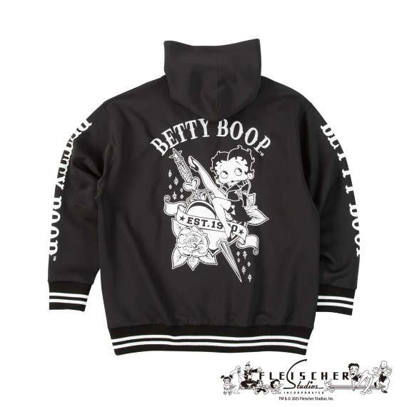 大きいサイズ メンズ■BETTY BOOPダンボールニットフルジップパーカー▽大きいサイズ メンズ ...