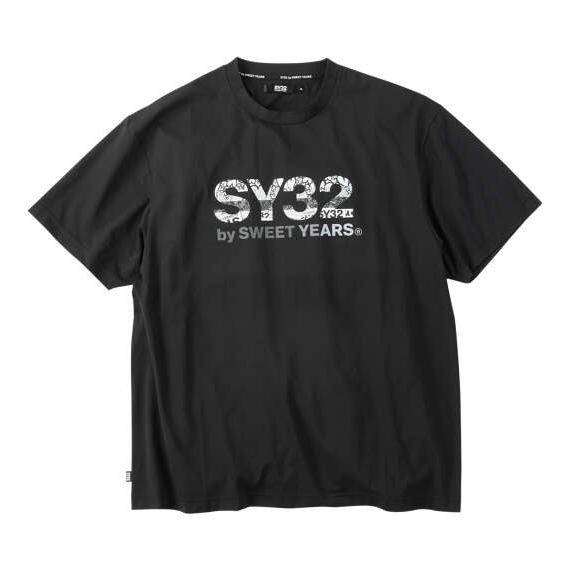 大きいサイズ メンズ■SY32 by SWEET YEARSベーシックグラフィックロゴ半袖Tシャツ▽...
