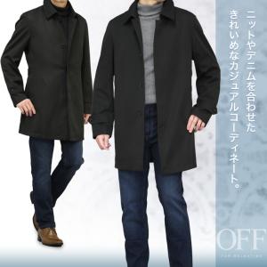 コート メンズ ステンカラー ボンディング素材...の詳細画像5
