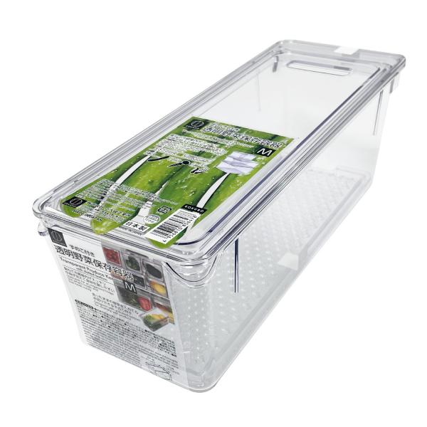 KOKUBO すのこ付き透明野菜保存容器　M 小久保工業所