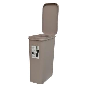 KOKUBO シンプルダストボックス 42L 横開き グレージュ ゴミ箱 ペール