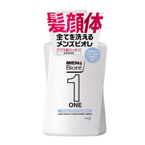 メンズビオレＯＮＥ　オールインワン全身洗浄料　清潔感のあるフルーティーサボンの香り　本体　【480m...