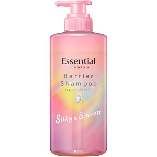 エッセンシャル　プレミアム　うるおいバリアシャンプー　シルキー&amp;スムース　ポンプ　【450ml】(花...
