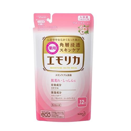 エモリカ 薬用スキンケア入浴液 フローラルの香り 詰替【360ml 】(花王）