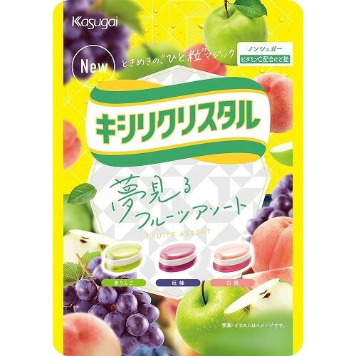 キシリクリスタル　フルーツアソートのど飴　【67g×6袋】(春日井製菓)