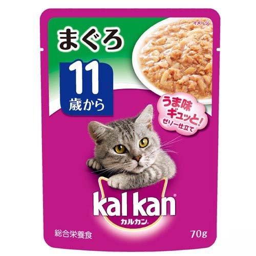 カルカンパウチ　１１歳からまぐろ　【70g】(マースジャパンリミテッド)【ペットフード/キャットフー...