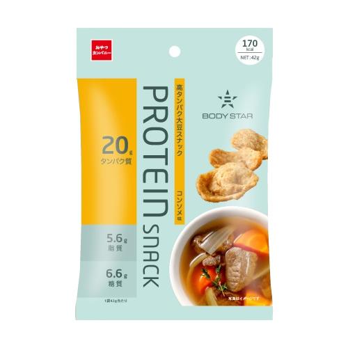 BODY STAR(ボディスター)　プロテインスナック　コンソメ味　【42g×12個】(おやつカンパ...