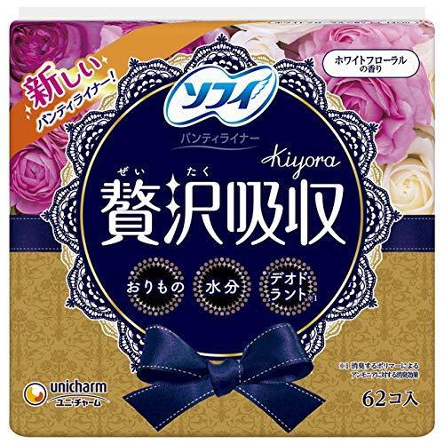 ソフィ　Ｋｉｙｏｒａ 贅沢吸収　ホワイトフローラルの香り　【62コ入】(ユニ・チャーム)