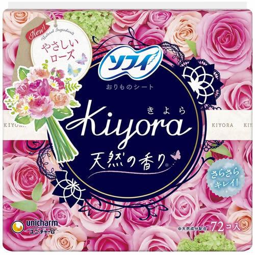 ソフィ　Ｋｉｙｏｒａ フレグランス やさしいローズの香り　【72枚】(ユニ・チャーム)