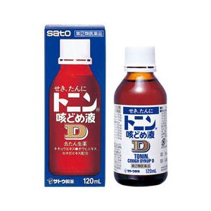 ★●【第(2)類医薬品】[濫]トニン咳どめＤ　【120ml】(佐藤製薬)【セルフメディケーション税制...