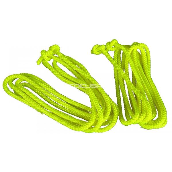 トビナワ 縄跳び ダブルダッチ 4.3m ダブルス 屋内 屋外 蛍光イエロー J-8414