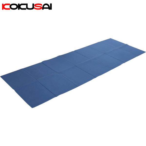 たためるヨガマット ブルー フィットネス ダイエット シェイプアップ 体幹 エクササイズ トレーニン...
