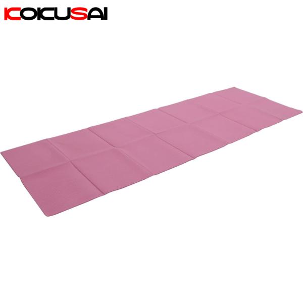 たためるヨガマット ピンク フィットネス ダイエット シェイプアップ 体幹 エクササイズ トレーニン...