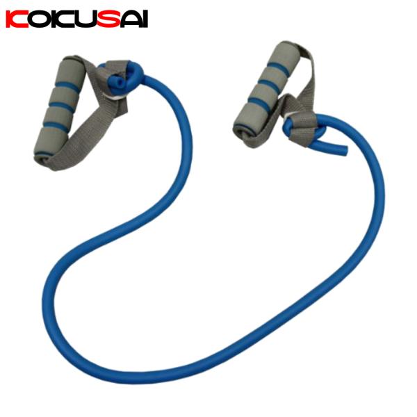 トレーニングチューブ 強 フィットネス ダイエット シェイプアップ 体幹 ハンドル付 エクササイズ ...