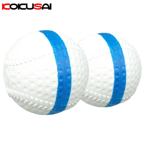 軟式野球用トレーニングボール 回転チェックボール69　ブルー/白 2個　ks229-2p