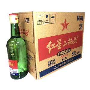 単品販売　北京紅星二鍋頭56℃　 550ml瓶×1本　紅高粱アルコードシュ　焼酎　中国白酒　海外酒　中華料理　白酒　 6906785230868-br1｜kokyo-market