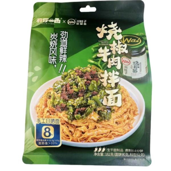 有倣一面 焼椒牛肉拌面 182g