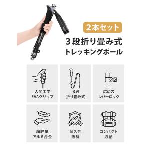 【新デザイン!1年間保証】トレッキングポール ...の詳細画像2