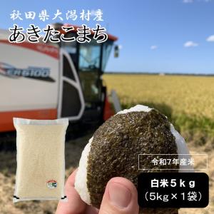＼オープン記念価格／【農家直送】秋田県大潟村産 令和７年産 特別栽培米あきたこまち 一等米 白米５ｋｇ（５ｋｇ×１袋）
