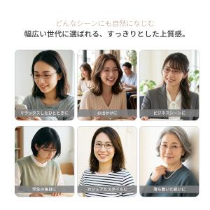 メガネ 度付き 度あり オーバル メタル フレ...の詳細画像2
