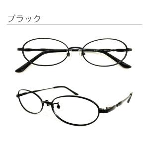 メガネ 度付き 度あり オーバル メタル フレ...の詳細画像5