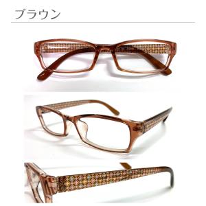 メガネ 度付き 度あり スクエア 花柄 ドット...の詳細画像3