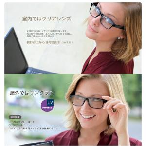 度付き 調光 レンズ付き メガネ サングラス ...の詳細画像1