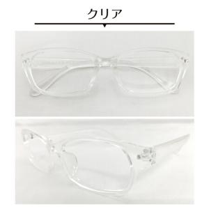 度付き メガネ ウエリントン クリア 透明 形...の詳細画像1