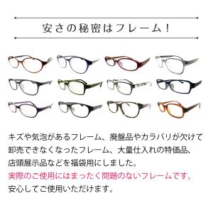 度付き メガネ 福袋 セル プラスチック フレ...の詳細画像3
