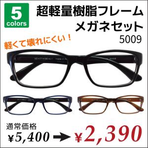 メガネ 度付き 度あり 度入り スクエア 形状記憶 軽量 フレーム 近視