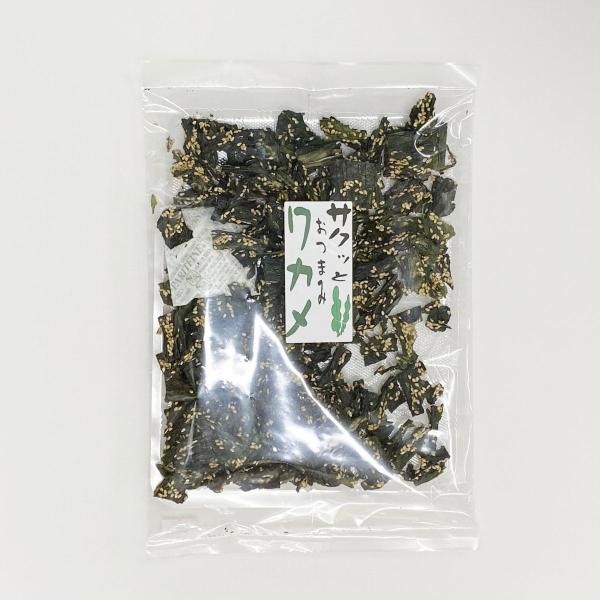 サクっとわかめせんべい 80ｇ　わかめ　北海道　小町園　せんべい　海藻
