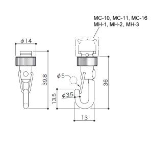 荒川技研 MC-6H ピクチャーレール MC ...の詳細画像1