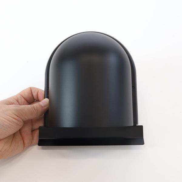 宇佐美工業 U型フード付ガラリ φ100用 ブラック 黒 UK-UGEN100S-BK