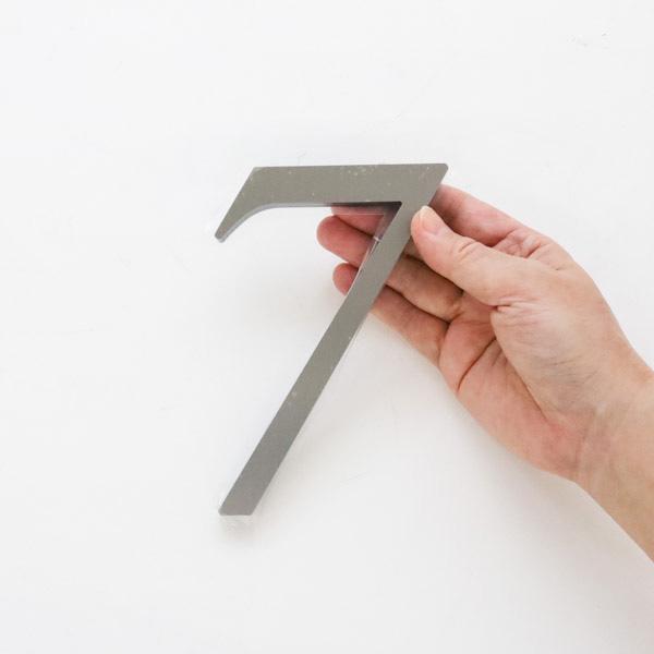 杉田エース SUS階数表示 フロアサインNS01-7【7】ヘアーライン仕上 212657