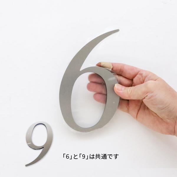 杉田エース SUS階数表示 フロアサインNS01-6・9兼用【6,9】ヘアーライン仕上 212656