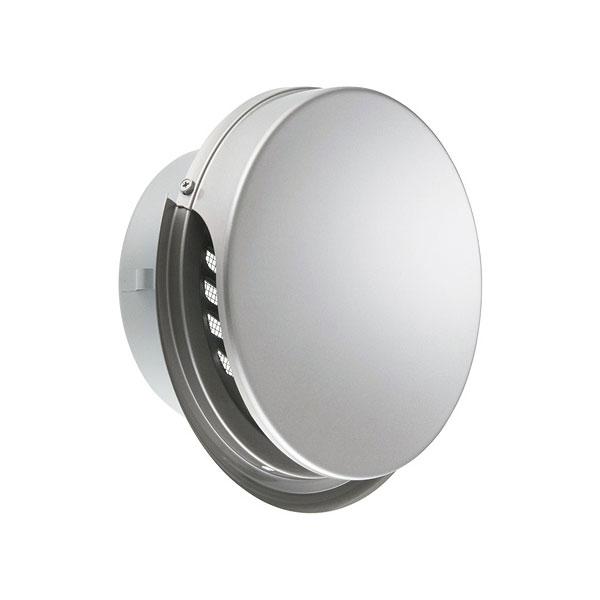 宇佐美工業 ステンレス製フラット型スリムフード水切付 φ100  自然換気 メタリックグレー UK-...