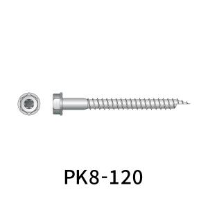 シネジック パネリード鋼 M8 L=120mm 50本　鋼板留め用太径ビス PK8-120｜komaki5kin