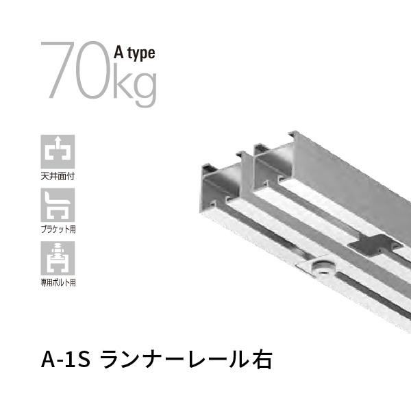 タキヤ コレダーラインランナーレール A-1S右 推奨荷重70Kg 天井用 A-1S_ランナーレール...