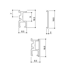 ピクチャーレール CRE1800 ホワイト 1...の詳細画像1